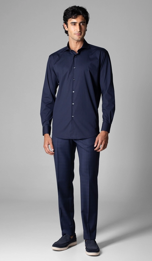 Camisa Manga Longa Lisa Slim Luthai