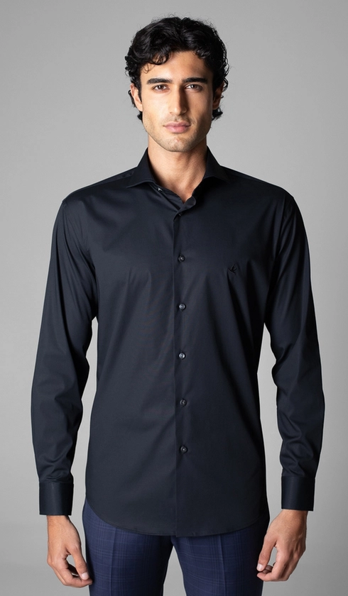 Camisa Manga Longa Lisa Slim Luthai