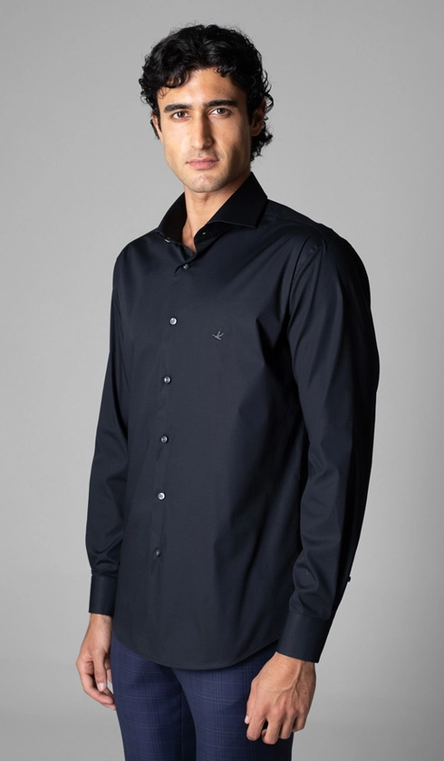 Camisa Manga Longa Lisa Slim Luthai