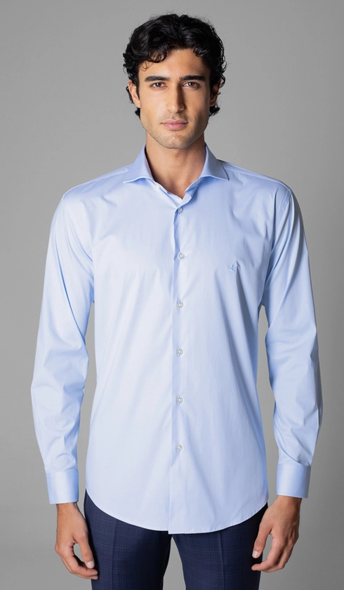 Camisa Manga Longa Lisa Slim Luthai