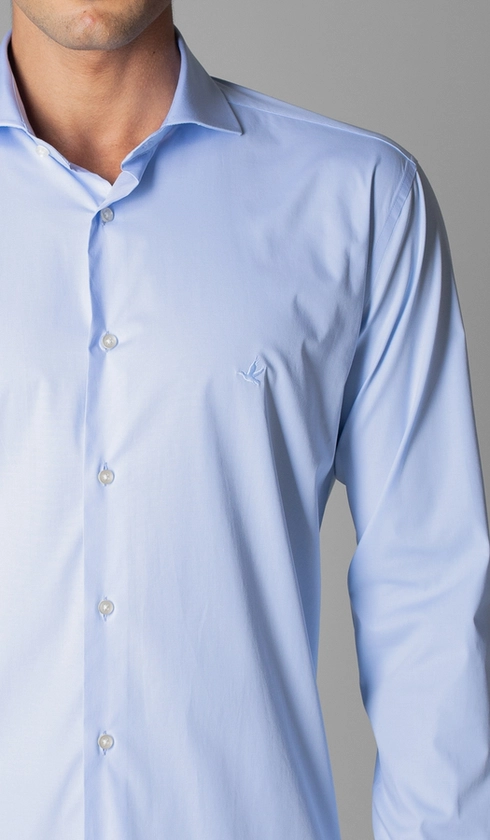 Camisa Manga Longa Lisa Slim Luthai