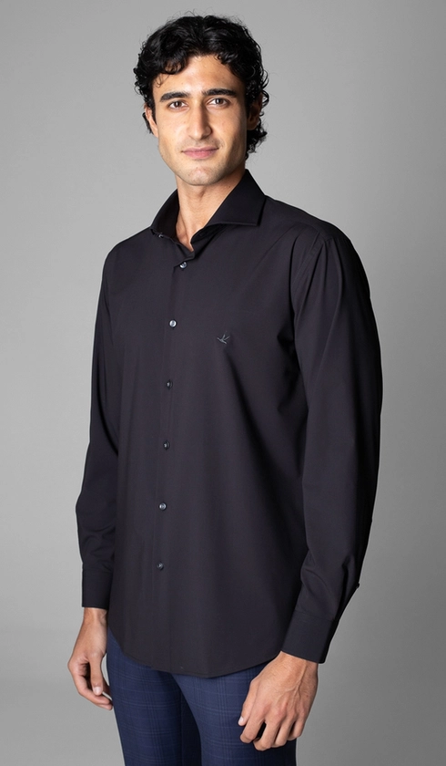 Camisa Manga Longa Lisa Slim Luthai