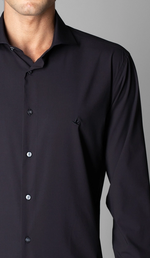 Camisa Manga Longa Lisa Slim Luthai
