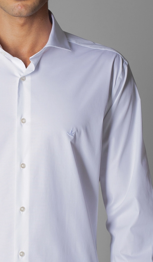 Camisa Manga Longa Lisa Slim Luthai