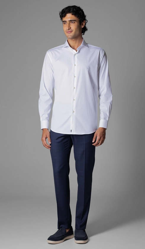 Camisa Manga Longa Lisa Slim Luthai