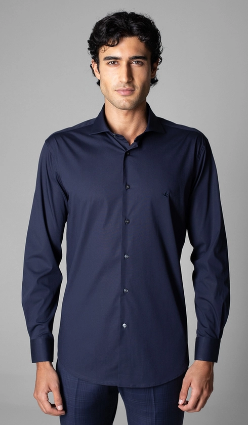 Camisa Manga Longa Lisa Slim Luthai