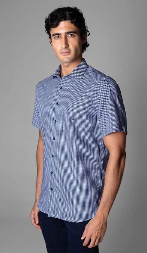Camisa Manga Curta Xadrez Red