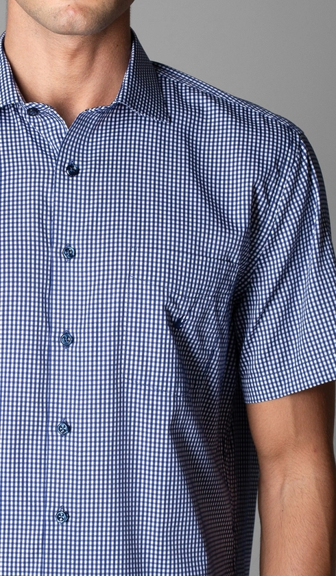 Camisa Manga Curta Xadrez Red