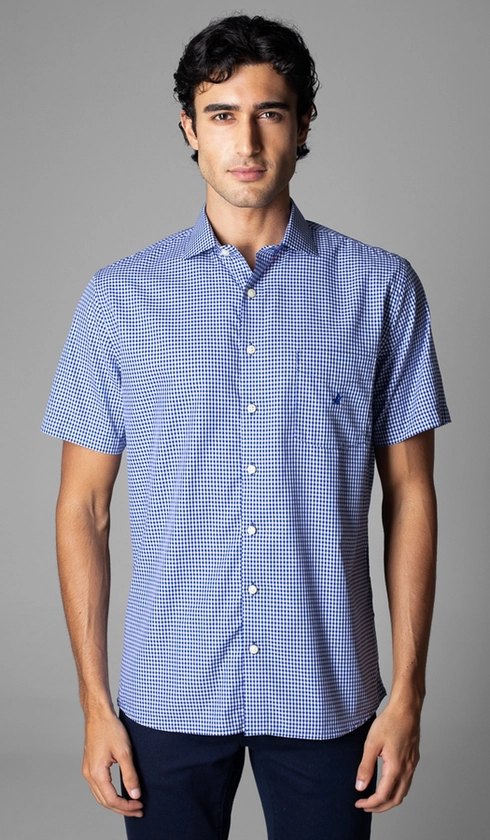 Camisa Manga Curta Xadrez Red