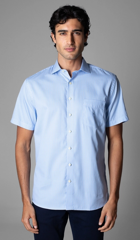 Camisa Manga Curta Xadrez Red