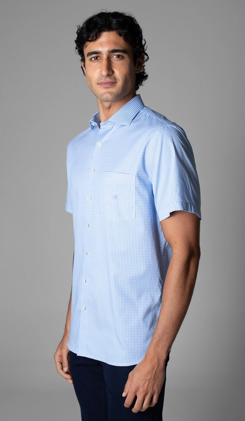 Camisa Manga Curta Xadrez Red