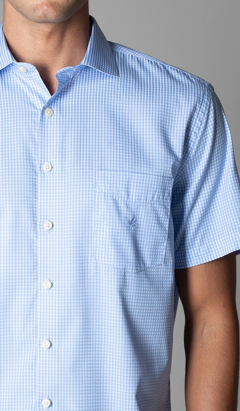 Camisa Manga Curta Xadrez Red