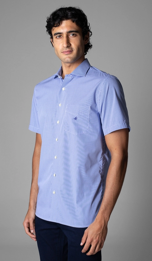 Camisa Manga Curta Xadrez Red