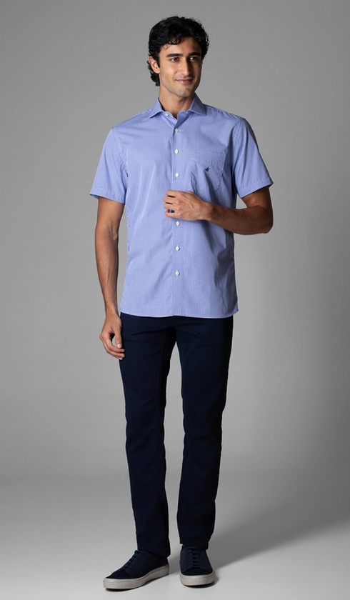 Camisa Manga Curta Xadrez Red