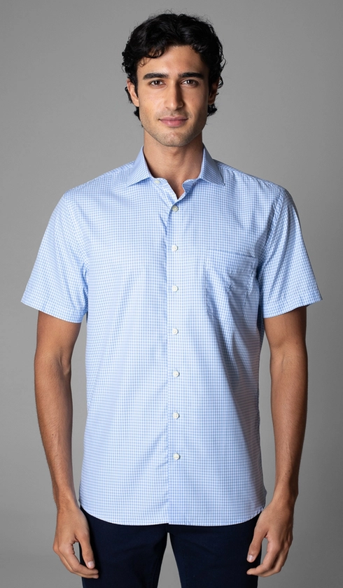 Camisa Manga Curta Xadrez Red