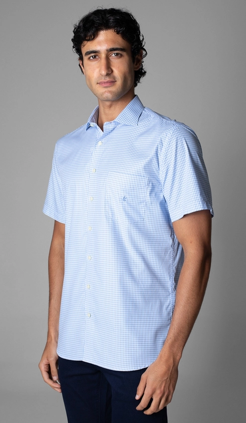 Camisa Manga Curta Xadrez Red