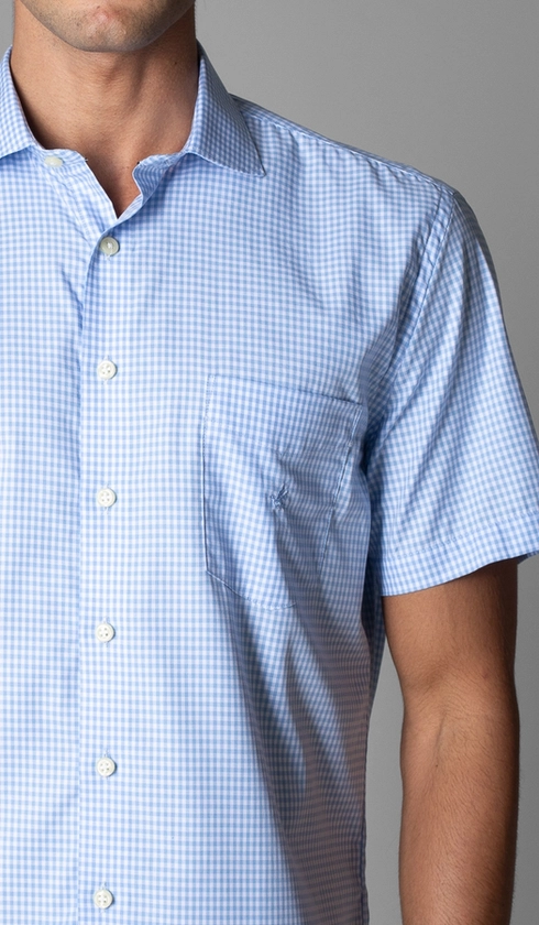Camisa Manga Curta Xadrez Red