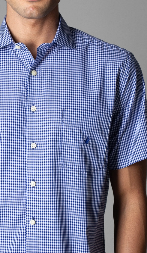 Camisa Manga Curta Xadrez Red