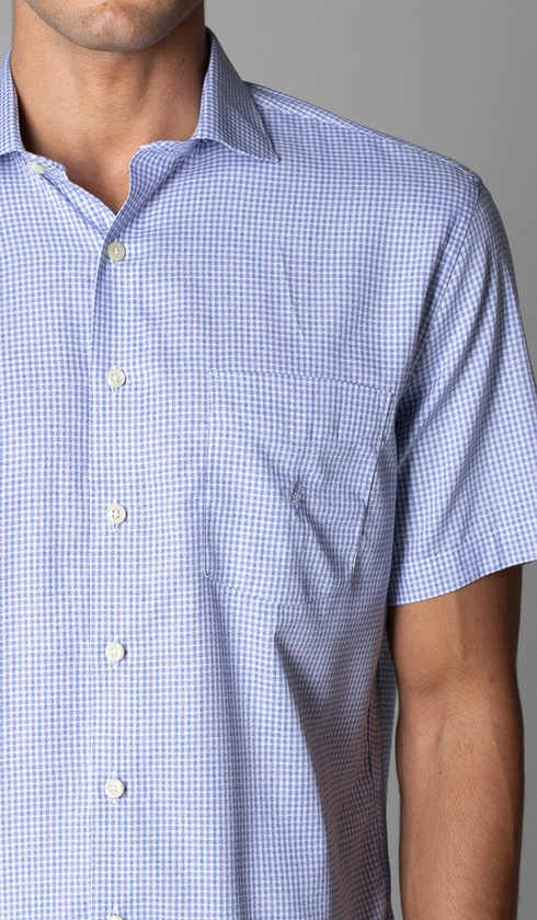 Camisa Manga Curta Xadrez Red