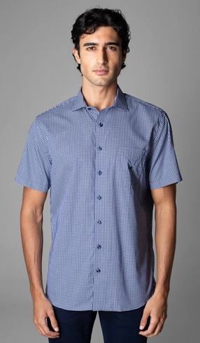 Camisa Manga Curta Xadrez Red