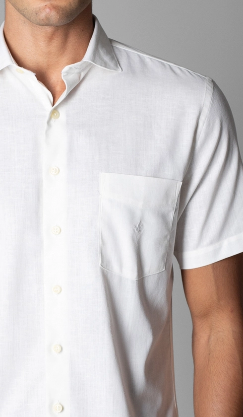 Camisa Manga Curta Fio a Fio Red