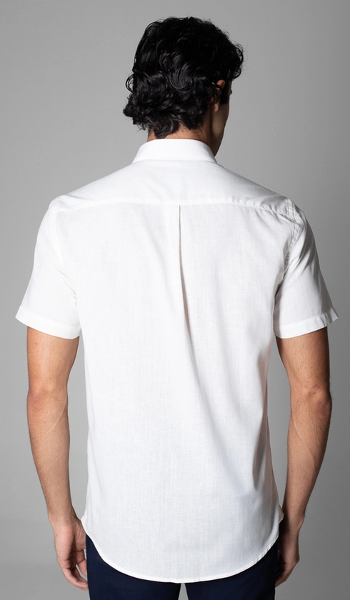 Camisa Manga Curta Fio a Fio Red