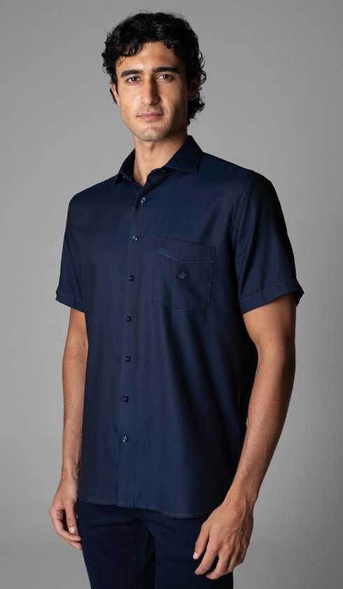 Camisa Manga Curta Lisa Red