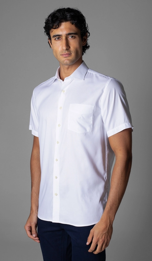 Camisa Manga Curta Lisa Red
