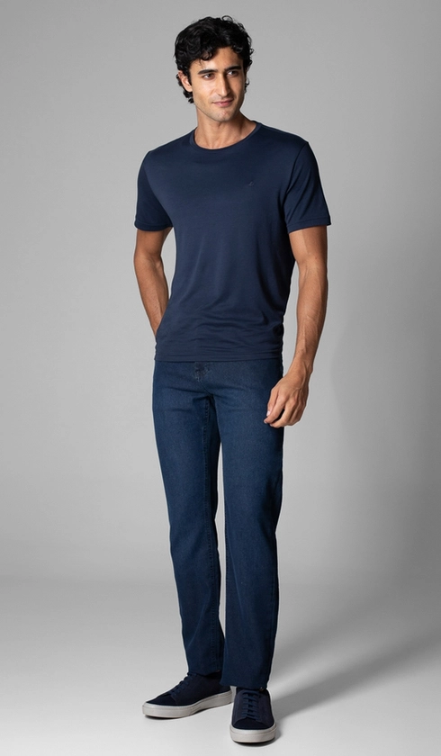 Calça Jeans Slim 5 Bolsos