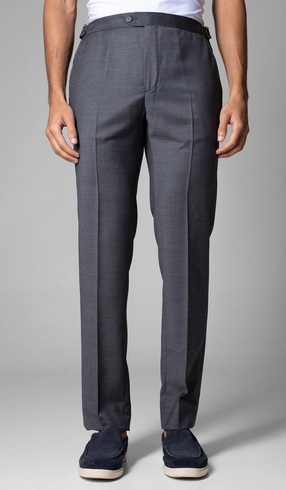 Calça Social Lisa com Fivela Gold