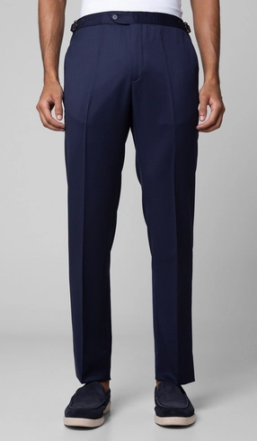 Calça Social Lisa com Fivela Gold