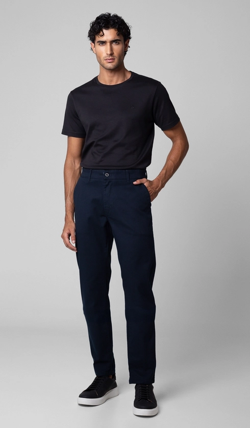 Calça Sarja Bolso Faca com Stretch