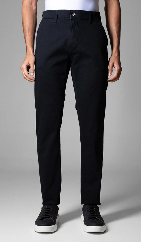 Calça Sarja Bolso Faca com Stretch