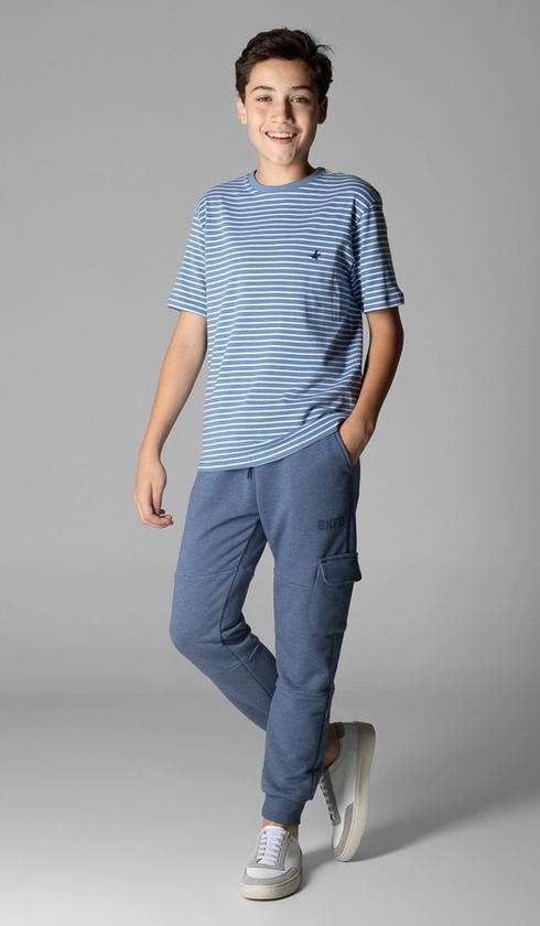 Calça Moletom Bolso Cargo Unilateral