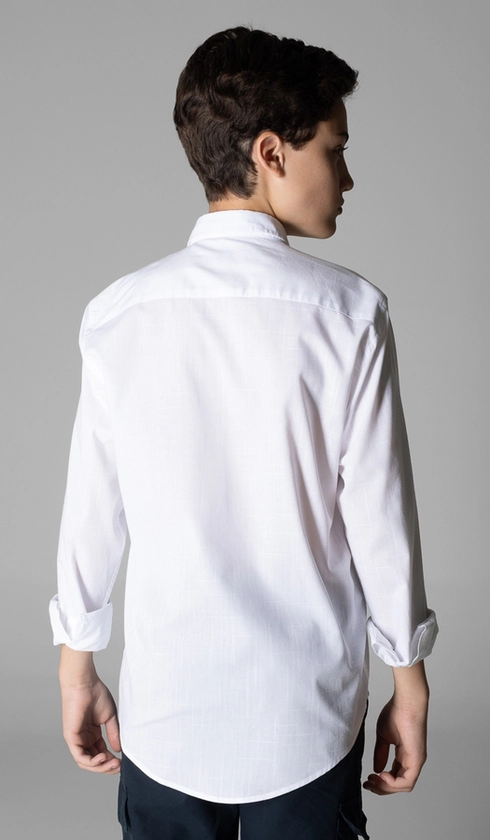 Camisa Manga Longa Casual Algodão Flame