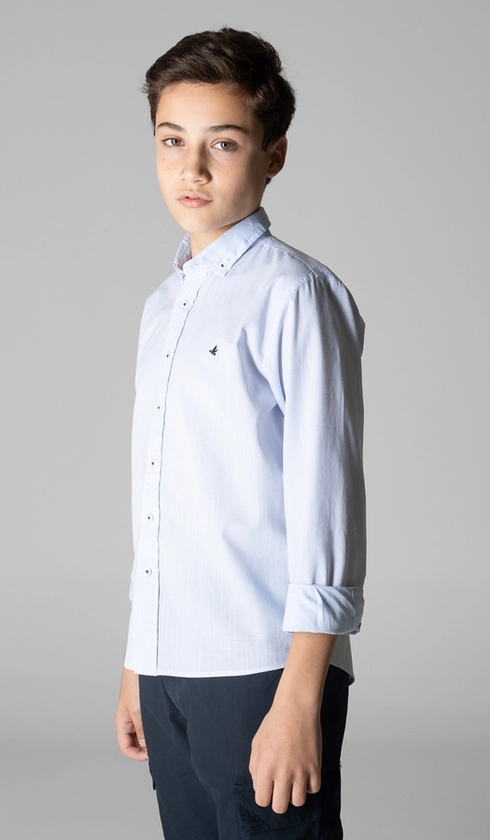 Camisa Manga Longa Casual Algodão Flame