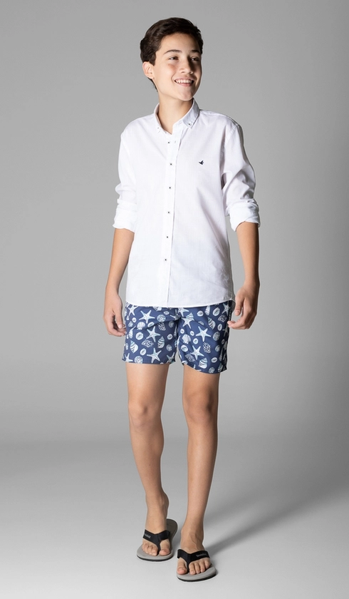 Shorts Dupla Face Liso/estampado