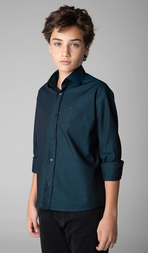 Camisa Social Fil a Fil