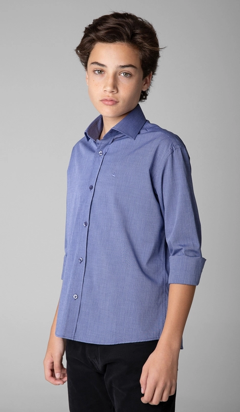 Camisa Social Fil a Fil