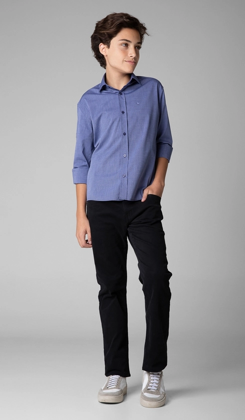 Camisa Social Fil a Fil
