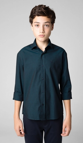 Camisa Social Fil a Fil