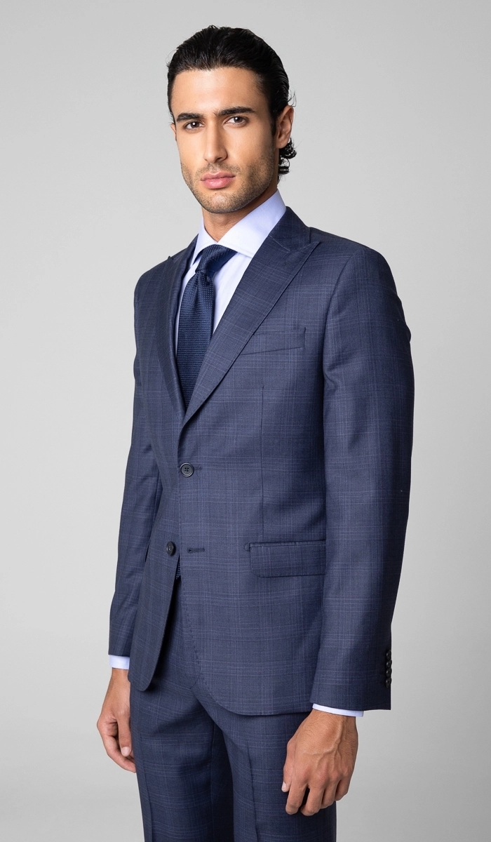 Terno Xadrez Slim Gola de Bico Gold — Brooksfield