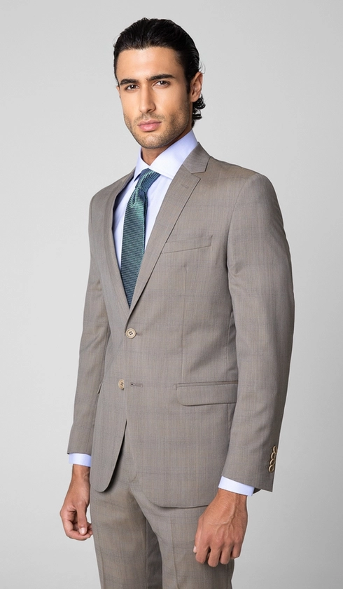 Terno Marzotto Xadrez Super Slim