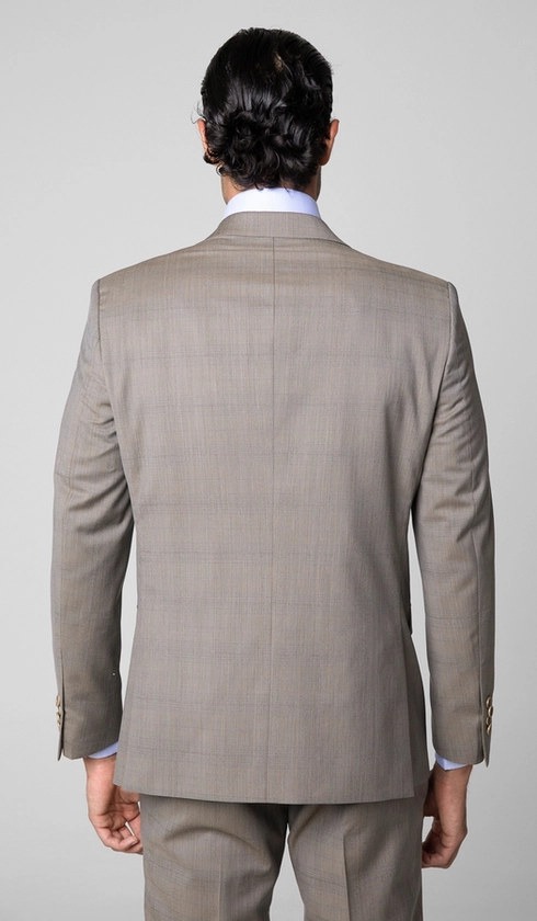 Terno Marzotto Xadrez Super Slim