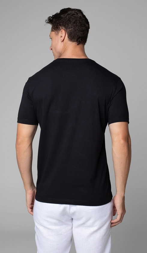 T-Shirt Manga Curta Gola Careca Estampada