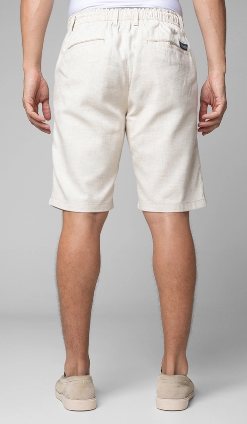 Bermuda Algodão e Linho Mix Bolso Faca