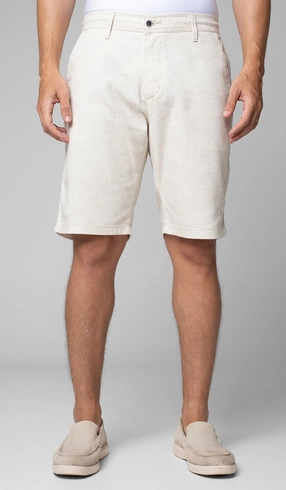 Bermuda Algodão e Linho Mix Bolso Faca