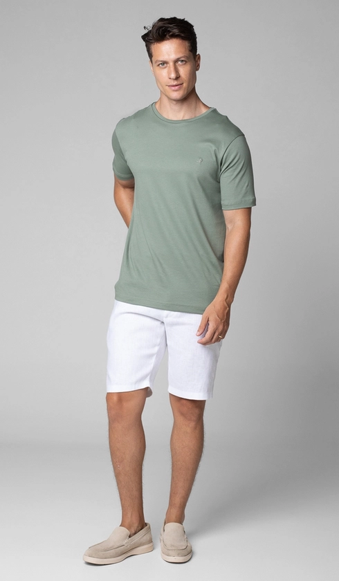 Bermuda Linho Bolso Faca