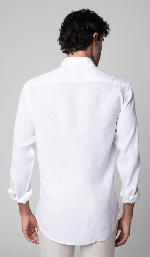 Camisa Manga Longa Linho Lisa