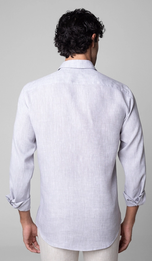 Camisa Manga Longa Linho Lisa